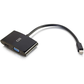 C2G 8in Mini DisplayPort to 4K HDMI or VGA Adapter - Black — 28271