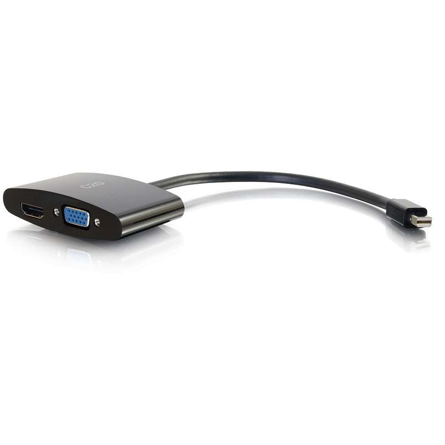 C2G 8in Mini DisplayPort to 4K HDMI or VGA Adapter - Black — 28271