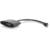 C2G 8in Mini DisplayPort to 4K HDMI or VGA Adapter - Black — 28271