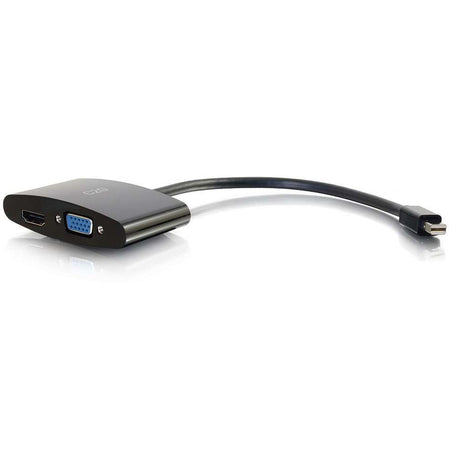 C2G 8in Mini DisplayPort to 4K HDMI or VGA Adapter - Black — 28271