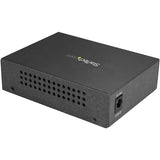 StarTech.com Single Mode SC Fiber Ethernet Media Converter - 1000BASE-LX Gigabit Fiber Optic to Copper Bridge - 10/100/1000 Network 10km — MCMGBSCSM10