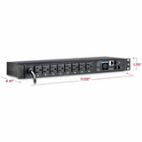 CyberPower PDU41001 Single Phase 100 - 120 VAC 15A Switched PDU — PDU41001
