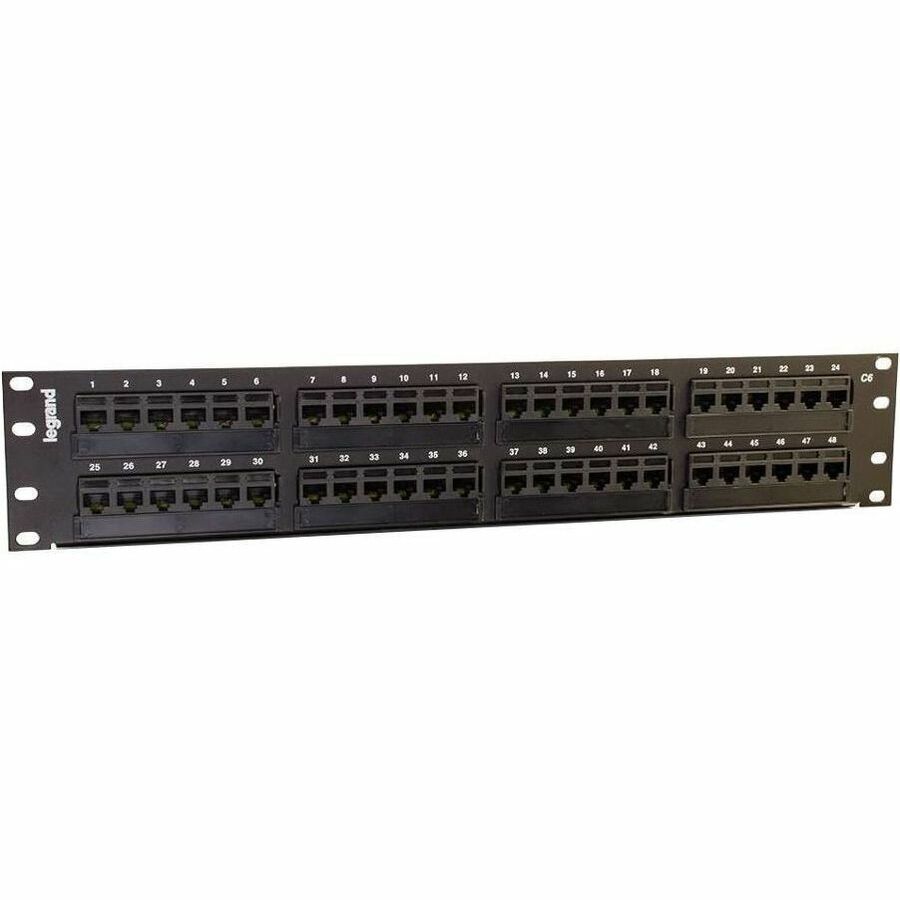 C2G 48-Port Cat6 110-Type Patch Panel (TAA Compliant) — 37200