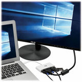 Eaton Tripp Lite Series USB-C Multiport Adapter, DVI, USB 3.x (5Gbps) Hub Port, Gbe and PD Charging, White — U444-06N-DGU-C