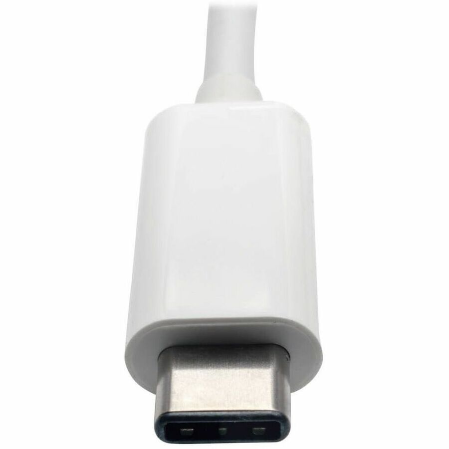 Eaton Tripp Lite Series USB-C Multiport Adapter, DVI, USB 3.x (5Gbps) Hub Port, Gbe and PD Charging, White — U444-06N-DGU-C