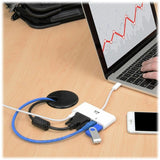 Eaton Tripp Lite Series USB-C Multiport Adapter, DVI, USB 3.x (5Gbps) Hub Port, Gbe and PD Charging, White — U444-06N-DGU-C