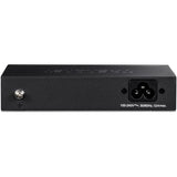 TRENDnet 6-Port Fast Ethernet PoE+ Switch, 4 x Fast Ethernet PoE Ports, 2 x Fast Ethernet Ports, 60W PoE Budget, 1.2 Gbps Switch Capacity, Metal, Limited Lifetime Protection, Black, TPE-S50