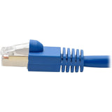 Eaton Tripp Lite Series Cat6a 10G Snagless Shielded STP Ethernet Cable (RJ45 M/M), PoE, Blue, 7 ft. (2.13 m) — N262-007-BL