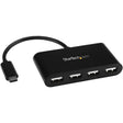 StarTech.com 4 Port USB C Hub - Mini Hub - USB-C to 4x USB-A - USB 2.0 Hub - USB Type C Hub - USB C to USB Hub - USB C Port Expander — ST4200MINIC
