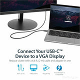 StarTech.com 6ft/2m USB C to VGA Cable - 1920x1200/1080p USB Type C DP Alt Mode to VGA Video Monitor Adapter Cable -Works w/ Thunderbolt 3 — CDP2VGAMM2MB