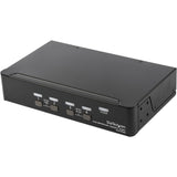 StarTech.com 4 Port DisplayPort KVM Switch - 4K 60Hz - Single Display - UHD DP 1.2 USB KVM Switch with USB 2.0 Hub & Audio - TAA Compliant — SV431DPUA2