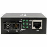 Eaton Tripp Lite Series Gigabit Singlemode Fiber to Ethernet Media Converter, SC, 1310 nm, 20 km (12.4 mi.) — N785-INT-SC-SM