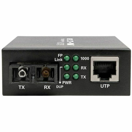 Eaton Tripp Lite Series Gigabit Singlemode Fiber to Ethernet Media Converter, SC, 1310 nm, 20 km (12.4 mi.) — N785-INT-SC-SM