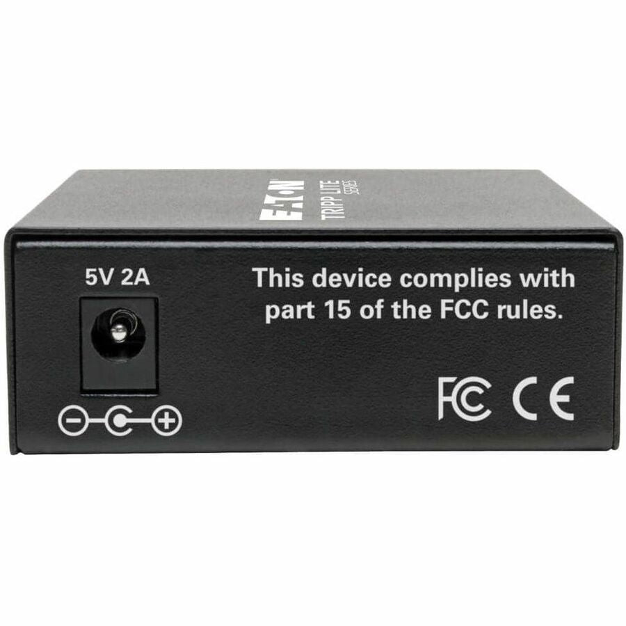 Eaton Tripp Lite Series Gigabit Singlemode Fiber to Ethernet Media Converter, SC, 1310 nm, 20 km (12.4 mi.) — N785-INT-SC-SM