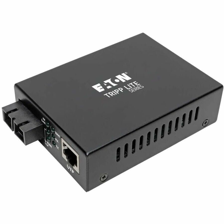 Eaton Tripp Lite Series Gigabit Singlemode Fiber to Ethernet Media Converter, SC, 1310 nm, 20 km (12.4 mi.) — N785-INT-SC-SM