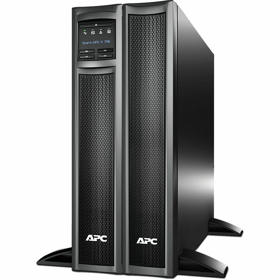 APC Smart-UPS X, Line Interactive, 750VA, Rack/tower convertible 2U, 120V, 8x 5-15R NEMA, SmartConnect port+NMC, Extended runtime — SMX750CNC