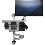 StarTech.com Wall Mount Workstation - Foldable Ergonomic Standing Desk - Height Adjustable 34" VESA Monitor Arm/Padded Keyboard/Mouse Tray — WALLSTSI1