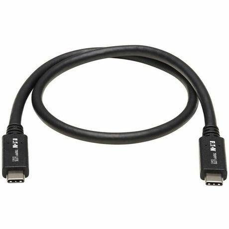 Eaton Tripp Lite Series USB-C Cable (M/M) - USB 3.2, Gen 2 (10 Gbps), 5A (100W) Rating, Thunderbolt 3 Compatible, 20-in. (50.8 cm) — U420-20N-G2-5A
