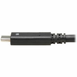 Eaton Tripp Lite Series USB-C Cable (M/M) - USB 3.2, Gen 2 (10 Gbps), 5A (100W) Rating, Thunderbolt 3 Compatible, 20-in. (50.8 cm) — U420-20N-G2-5A