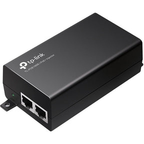 TP-LINK TL-PoE160S - 802.3at/af Gigabit PoE Injector - Non-PoE to PoE Adapter - Supplies PoE (15.4W) or PoE+ (30W) - Plug & Play - Desktop/Wall-Mount - Distance Up to 328 ft. - UL Certified - Black — POE160S