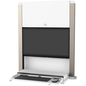 Ergotron CareFit Mounting Enclosure for LCD Display, Mini PC, Computer - White — 61-367-030