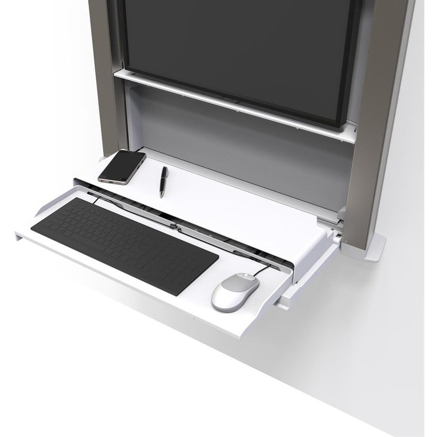 Ergotron CareFit Mounting Enclosure for LCD Display, Mini PC, Computer - White — 61-367-030