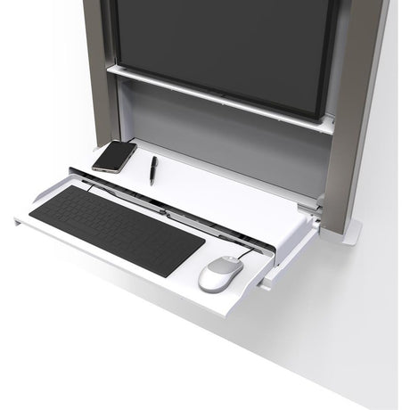 Ergotron CareFit Mounting Enclosure for LCD Display, Mini PC, Computer - White — 61-367-030