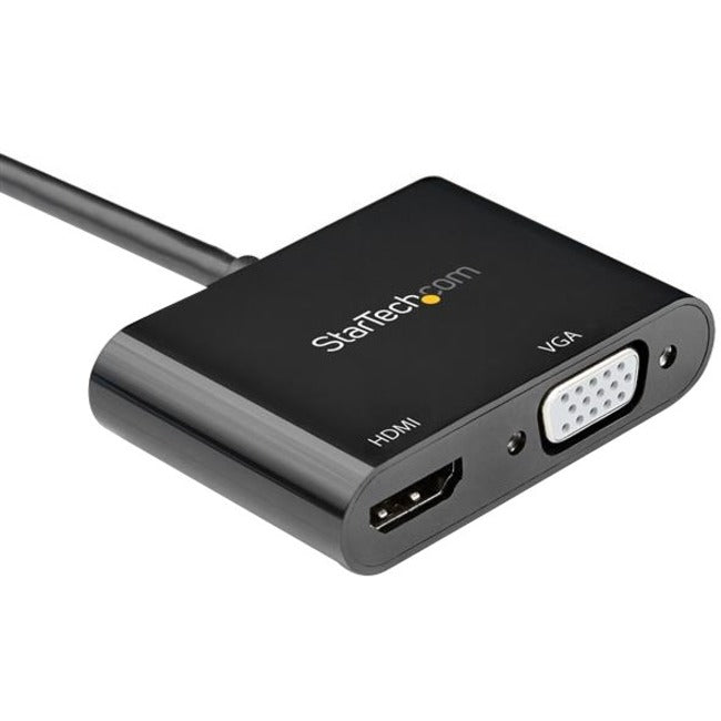 StarTech.com DisplayPort to HDMI VGA Adapter - DP 1.2 HBR2 to HDMI 2.0 4K 60Hz or VGA Monitor Converter - Digital Video Display Adapter — DP2VGAHD20