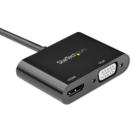 StarTech.com DisplayPort to HDMI VGA Adapter - DP 1.2 HBR2 to HDMI 2.0 4K 60Hz or VGA Monitor Converter - Digital Video Display Adapter — DP2VGAHD20