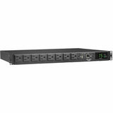 Eaton Tripp Lite Series 1.44kW 120V Single-Phase ATS/Monitored PDU - 8 NEMA 5-15R Outlets, Dual 5-15P Inputs, 12 ft. Cords, 1U, TAA — PDUMNH15AT1