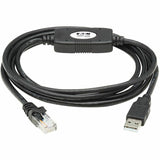 Eaton Tripp Lite Series USB-A to RJ45 Rollover Console Cable (M/M) - Cisco Compatible, 250 Kbps, 6 ft. (1.83 m), Black — U009-006-RJ45-X