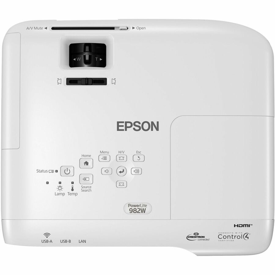 Epson PowerLite 982W LCD Projector - 16:10 - Ceiling Mountable — V11H987020