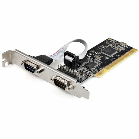 StarTech.com PCI Serial Parallel Combo Card with Dual Serial RS232 Ports (DB9) & 1x Parallel Port (DB25), PCI Adapter Expansion Card — PCI2S1P2