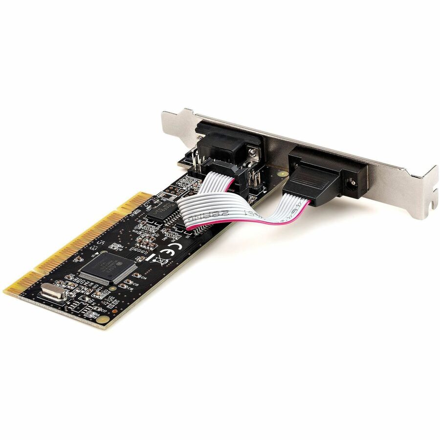 StarTech.com PCI Serial Parallel Combo Card with Dual Serial RS232 Ports (DB9) & 1x Parallel Port (DB25), PCI Adapter Expansion Card — PCI2S1P2