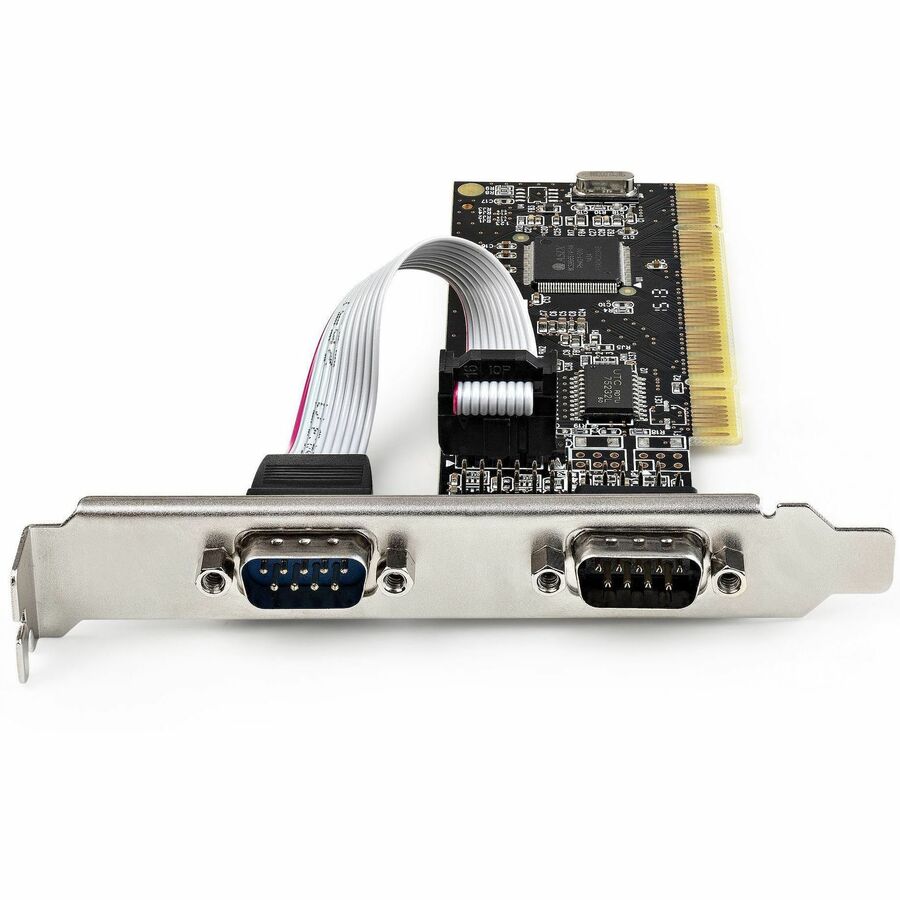StarTech.com PCI Serial Parallel Combo Card with Dual Serial RS232 Ports (DB9) & 1x Parallel Port (DB25), PCI Adapter Expansion Card — PCI2S1P2
