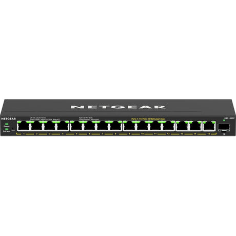 Netgear 16-Port High-Power PoE+ Gigabit Ethernet Plus Switch (231W) with 1 SFP Port — GS316EPP-100NAS