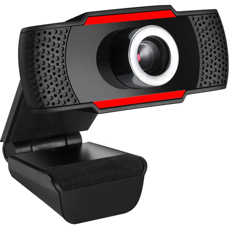 Adesso CyberTrack CyberTrack H3 Webcam - 1.3 Megapixel - 30 fps - Black, Red - USB 2.0 — CyberTrack H3