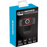 Adesso CyberTrack CyberTrack H3 Webcam - 1.3 Megapixel - 30 fps - Black, Red - USB 2.0 — CyberTrack H3