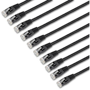 StarTech.com 6 ft. CAT6 Ethernet cable - 10 Pack - ETL Verified - Black CAT6 Patch Cord - Molded RJ45 Connectors - 24 AWG - UTP — C6PATCH6BK10PK