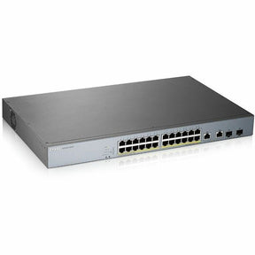 ZYXEL GS1350-26HP 24-Port Gigabit Smart Nebula Cloud Managed PoE Switch | 24 PoE+ Ports at 375W with 2 SFP Uplinks — GS1350-26HP