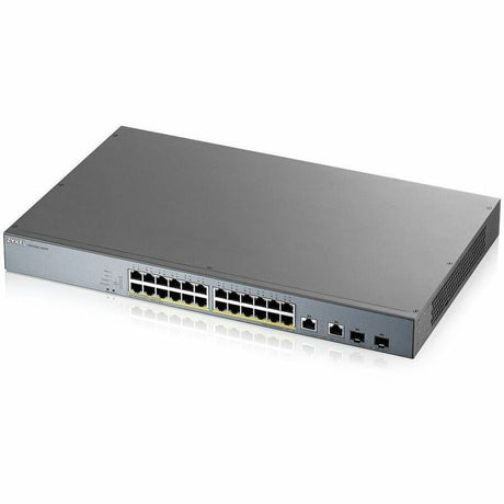 ZYXEL GS1350-26HP 24-Port Gigabit Smart Nebula Cloud Managed PoE Switch | 24 PoE+ Ports at 375W with 2 SFP Uplinks — GS1350-26HP