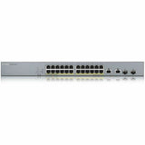 ZYXEL GS1350-26HP 24-Port Gigabit Smart Nebula Cloud Managed PoE Switch | 24 PoE+ Ports at 375W with 2 SFP Uplinks — GS1350-26HP