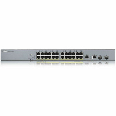ZYXEL GS1350-26HP 24-Port Gigabit Smart Nebula Cloud Managed PoE Switch | 24 PoE+ Ports at 375W with 2 SFP Uplinks — GS1350-26HP