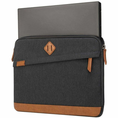 Targus Strata III TBS93004GL Carrying Case (Sleeve) for 14" Notebook - Gray, Brown — TBS93004GL
