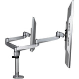 StarTech.com Desk Mount Dual Monitor Arm, Premium Articulating Desktop VESA Mount up to 27" (17.6lb/8kg) Displays, Height Adjustable — ARMDUALPS