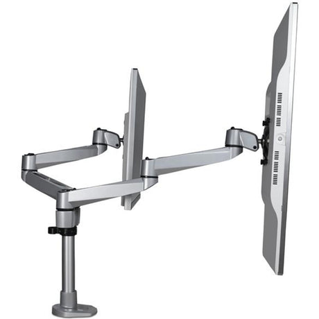 StarTech.com Desk Mount Dual Monitor Arm, Premium Articulating Desktop VESA Mount up to 27" (17.6lb/8kg) Displays, Height Adjustable — ARMDUALPS