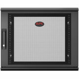 APC NetShelter 9U Wallmount Rack Enclosure Cabinet Single Hinged Server Depth — AR109SH6
