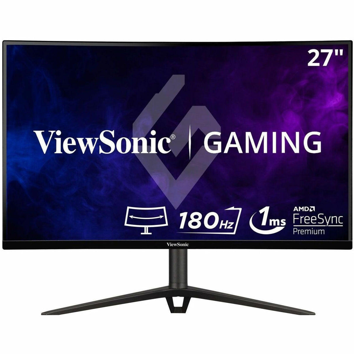 ViewSonic VX2718-2KPC-MHD 27 Inch Curved 1440p 1ms 180Hz Gaming Monitor with FreeSync Premium, Eye Care, HDMI and Display Port — VX2718-2KPC-MHD