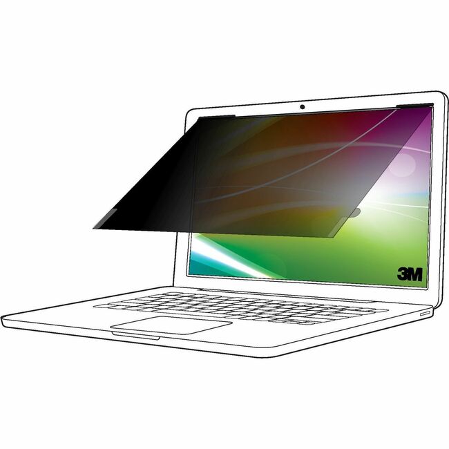 3M&trade; Bright Screen Privacy Filter for 13.3in Laptop, 16:9, BP133W9B