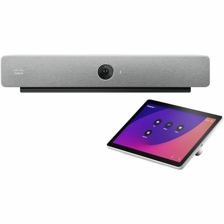 Cisco Webex Room Bar (First Light Color) with Table-stand Room Navigator — CS-BAR-T-K9